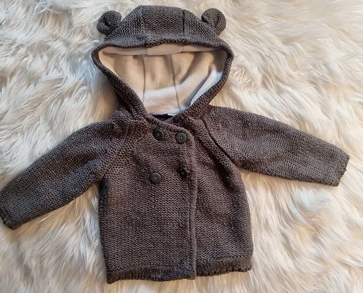 Warme Strickjacke 62/68