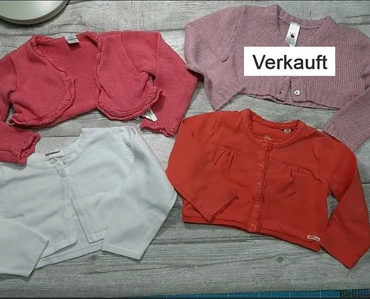 Bolero Gr. 74 u. 80 von Zara, Tom Tailor, H&M ab 1,-€