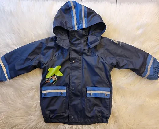 Sterntaler Regenjacke Affe Anton Marine gefüttert Gr. 86