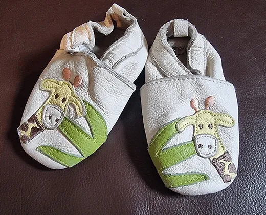 Krabbelschuhe Weiß Gr. 19/20