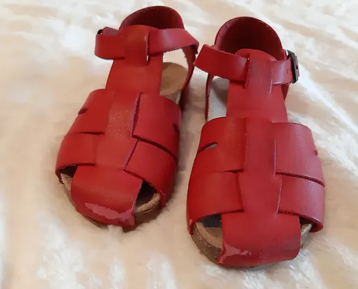 Sandalen rot, Gr. 25