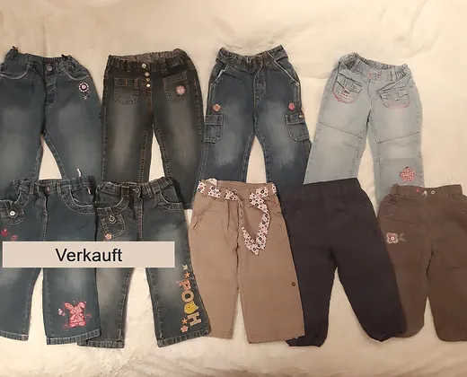 Jeanshosen und Stoffhosen in Gr. 86 (92)