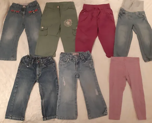 Jeanshosen, Stoffhosen, Leggins in 86/92 und 92