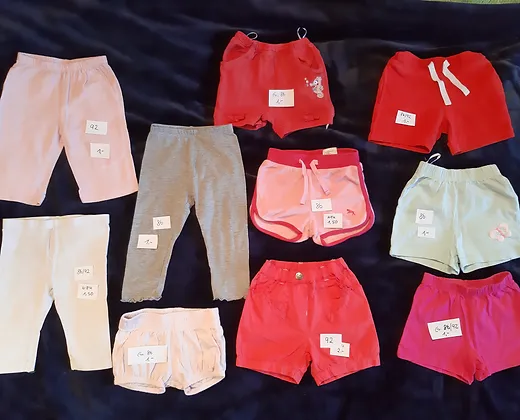 Sommerhosen, kurze Hosen Gr. 86, 86/92 und 92