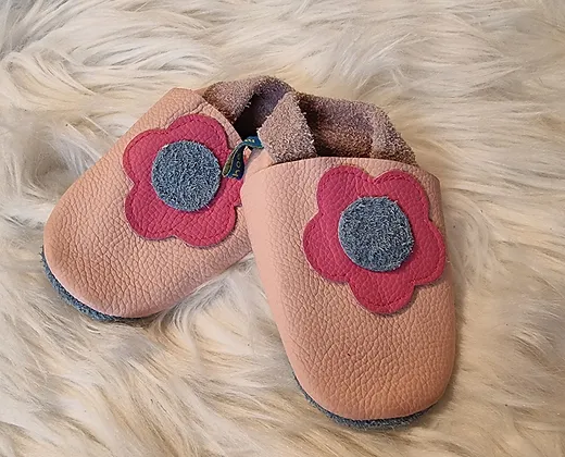 Krabbelschuhe Rosa Gr. 17/18