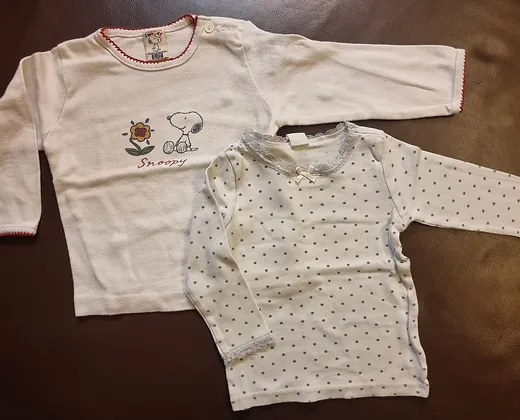 2 Langarmshirts Gr. 80