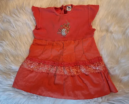 Sommerkleid Koralle Gr. 98