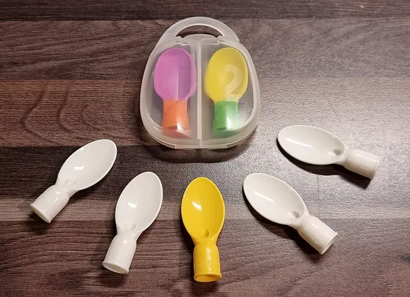 7 Baby-Löffel für Quetschbeutel