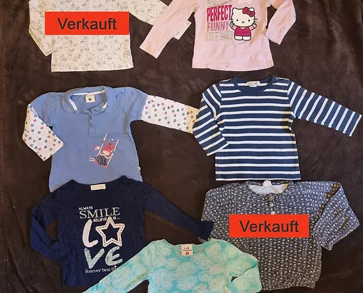 5 Pullover, Langarmshirt, Sommershirt 92-104